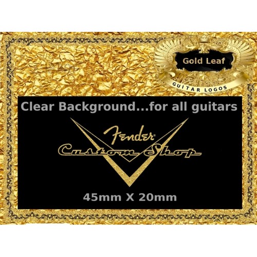 Fender Guitar Custom shop Decal Gold #56g